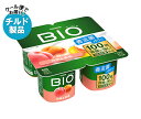 【チルド(冷蔵)商品】ダノンジャパン ダノンビオ BIO 白桃&黄桃 (75g×4)×6個入| 送料無料 ダノン ヨーグルト 桃 もも ダノンヨーグルト