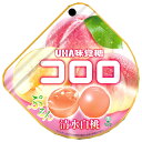 UHA味覚糖 コロロ 清水白桃 40g×6個入| 送料無料 お菓子 袋 グミ 白桃 もも