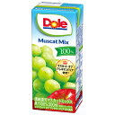 雪印メグミルク Dole(ドール) マスカットミックス 100% 200ml紙パック×18本入×(2ケース)| 送料無料 グレープ ぶどう りんご 果汁100%...
