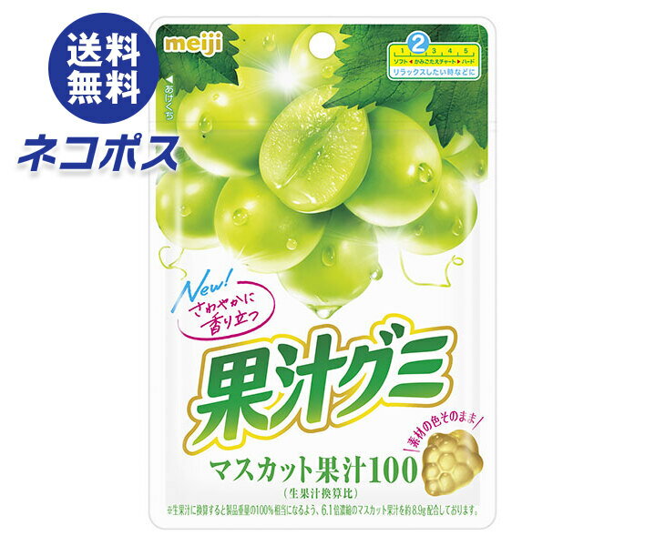 【全国送料無料】【ネコポス】明治 果汁グミ マスカット 54g×10袋入｜ お菓子 グミ 袋 マスカット