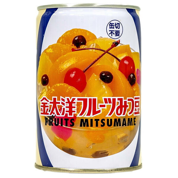 太洋食品 フルーツみつ豆 425g缶×24本入| 送料無料 缶詰 フルーツ くだもの 缶切不要