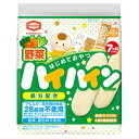 【送料無料・メーカー/問屋直送品・代引不可】亀田製菓 野菜ハイハイン 40g×12入| お菓子 おやつ せんべい 袋 鉄分配合