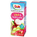 雪印メグミルク Dole(ドール) World Fruits Journey ソルト&ライチミックス 200ml紙パック×18本入×(2ケース)| 送料無料 ラ...