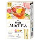 キーコーヒー フルーツミックスティー (12g×7P)×4箱入| 送料無料 紅茶 フルーツティー ピーチ レモン グァバ インスタント