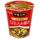 明星食品 中華三昧 タテ型 赤坂璃宮 五目とろみ醤油 63g×12個入| 送料無料 ラーメン インスタント カップ麺 しょうゆラーメン