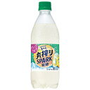 サントリー 天然水 丸搾りSPARK無糖 グレープフルーツ 500mlペットボトル×24本入| 送料無料 炭酸水 フルーツ 果物 グレープフルーツ