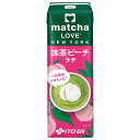 伊藤園 matcha LOVE NEW YORK 抹茶ピーチラテ 240ml紙パック×12本入| 送料無料 ラテ 抹茶 まっちゃ らぶ 食物繊維