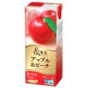 エルビー &果実 アップル&ピーチ 200ml紙パック×24本入×(2ケース)| 送料無料 果実飲料 ジュース りんご もも