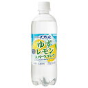 サンガリア 伊賀の天然水 ゆずレモンスパークリング 500mlペットボトル×24本入| 送料無料 ゆず レモン フルーツ 炭酸 炭酸水