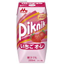 森永乳業 ピクニック いちごオレ(プリズマ容器) 200ml紙パック×24本入| 送料無料 乳性 フルーツ いちご プリズマパック