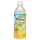 サンガリア つぶつぶ ナタデココ入り パイン 500mlペットボトル×24本入×(2ケース)| 送料無料 果汁飲料 パイナップル ナタデココ