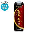 キーコーヒー まろやか仕立て 贅香 無糖 1L紙パック×6本入×(2ケース) チルド 冷蔵品| 送料無料 アイスコーヒー 珈琲 無糖 コーヒー 1000ml 1...