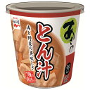 永谷園 カップ入生みそタイプみそ汁あさげ とん汁 85.2g×6個入| 送料無料 一般食品 インスタント食品 味噌汁 みそ汁 カップ