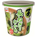 永谷園 カップ入生みそタイプみそ汁あさげ 長ねぎとわかめ 21.1g×6個入×(2ケース)| 送料無料 一般食品 インスタント食品 味噌汁 みそ汁 カップ