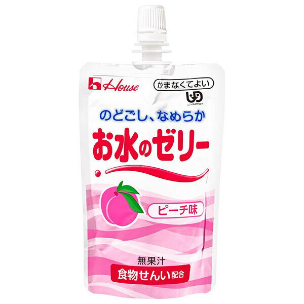 ハウス食品 お水のゼリー ピーチ味 120g×40本入×(2ケース)| 送料無料 ゼリー ゼリー飲料 ダイエット 介護 食物繊維 水分補給 熱中症対策 かまなく...