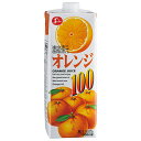 ジューシー オレンジ100 1L紙パック×6本入×(2ケース)| 送料無料 果実飲料 果汁 100% オレンジ みかん