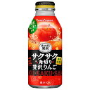 ポッカサッポロ サクサク角切り贅沢りんご 400gボトル缶×24本入| 送料無料 果実飲料 アップル 林檎 果肉入り