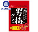 ネコポス ノーベル製菓 男梅グミ 38g×6袋入| 全国送料無料 うめ 駄菓子 お菓子 ぐみ