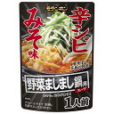 モランボン 野菜ましまし鍋用スープ 辛シビみそ味 300g×10袋入×(2ケース)| 送料無料 調味料 ストレート 鍋スープ 鍋用 つゆ