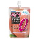 オリヒロ ぷるんと蒟蒻ゼリー カロリーゼロ 白桃 130gパウチ×48本入| 送料無料 生菓子 こんにゃくゼリー スタンディング 0kcal 白桃