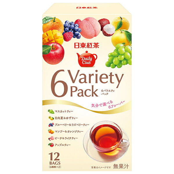 三井農林 日東紅茶 デイリークラブ 6バラエティーパック 1.8g×12袋×72箱入｜ 送料無料 嗜好品 紅茶 6フレーバー ティーバッグ
