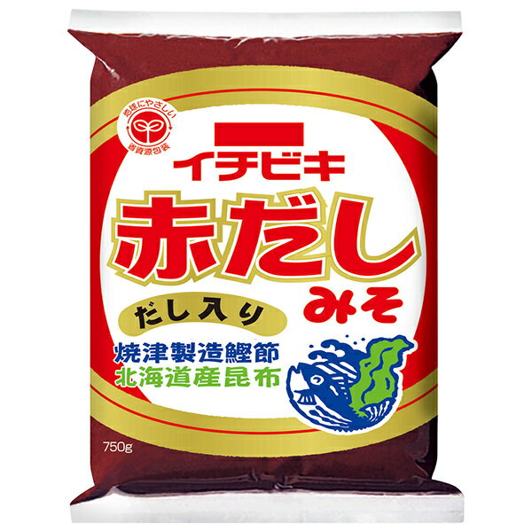 イチビキ 赤だしみそ 750g×12個入｜ 送料無料 味噌 豆味噌 赤だし ブレンド味噌