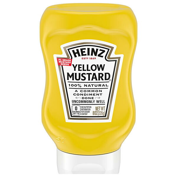 ハインツ イエローマスタード 逆さボトル 226g×12本入｜ 送料無料 からし 香辛料 調味料 HEINZ
