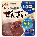 井村屋 レンジで簡単 糖質・カロリー50%オフ ぜんざい 140g×30(5×6)袋入| 送料無料 和菓子 小豆 簡単調理 ぜんざい
