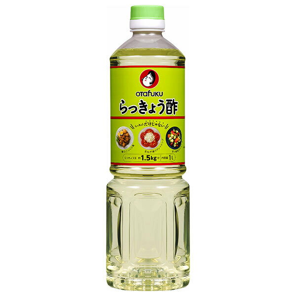 オタフク らっきょう酢 1L×12本入｜ 送料無料 一般食品 調味料 酢 らっきょう 辣韭酢