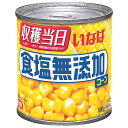 いなば食品 食塩無添加コーン 160g×24個入| 送料無料 とうもろこし スイートコーン 缶 缶詰 無添加 無塩 食塩不使用 塩分ゼロ
