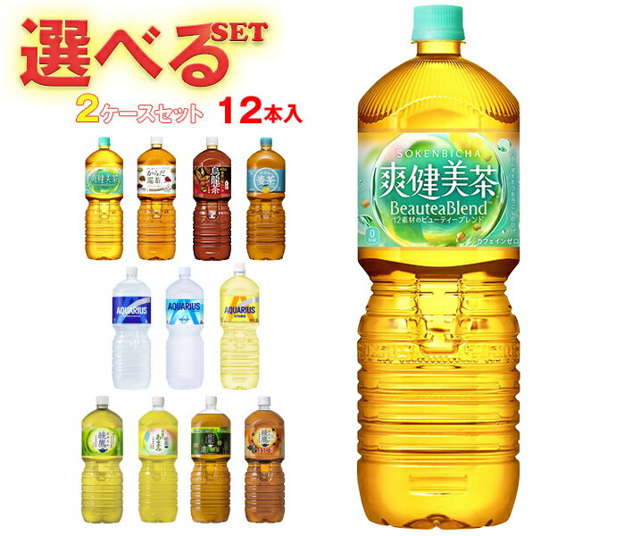 コカコーラ コカコーラ社製品 選べる2ケースセット 2Lペットボトル×12(6×2)本入| 送料無料 コーラ ゼロ お茶 スポーツドリンク