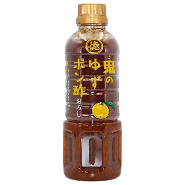 徳島産業 鬼のゆずポン酢 おろし 400mlペットボトル×12本入×(2ケース)｜ 送料無料 ポン酢 ぽんず ぽん酢 柚子 大根おろし
