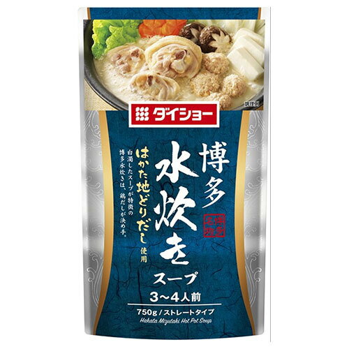 ダイショー 博多水炊きスープ 750g×10袋入×(2ケース)｜ 送料無料 水炊き 鍋 スープ だし 鶏がらスープ ..