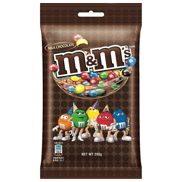 マースジャパン M&M’S(エム&エムズ) ペグパックミルク 200g×12袋入×(2ケース)｜ 送料無料 お菓子 チョコ 袋 ミルク チョコレート
