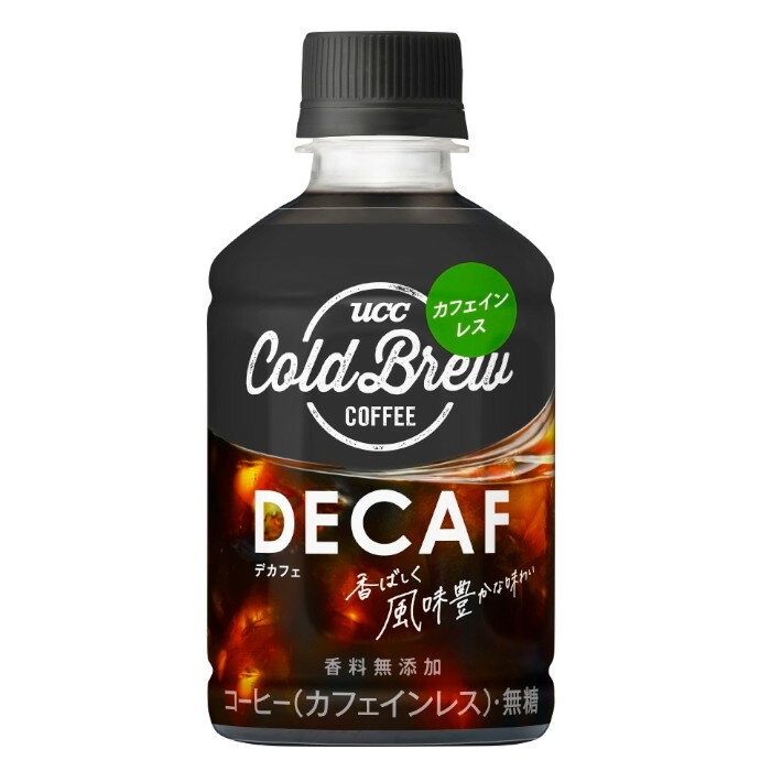 UCC COLD BREW DECAF(R[hu[ fJtF) PET 280ml~24{~(4P[X)