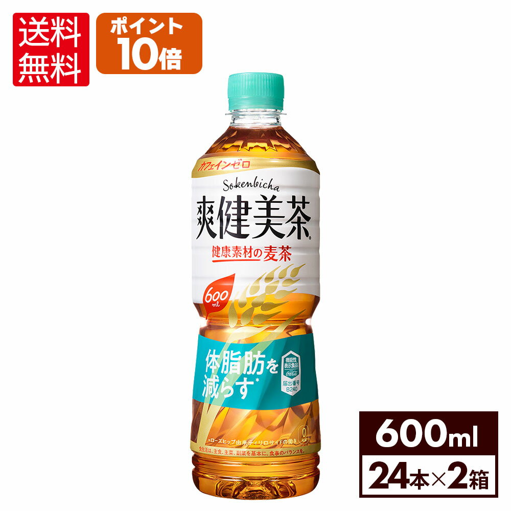 爽健美茶健康素材の麦茶600mlPET×24本