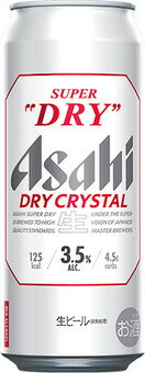 あす楽 アサヒスーパードライ ドライクリスタル 500ml 1ケース24本セット 送料無料 生ビール ビール 缶ビール 缶 アサヒビール アルコール3.5% お酒 酒 家飲み 宅飲み 晩酌 クリア おすすめ ライト まとめ買い ギフト プレゼント 贈り物 お祝い 誕生日 内祝い お返し