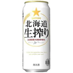 【2ケース】【送料無料！】サッポロビール 北海道 生搾り 500ml 2ケース（48本）