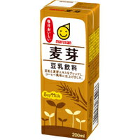 【送料無料】マルサン 豆乳飲料 麦芽 200ml 1ケース24本