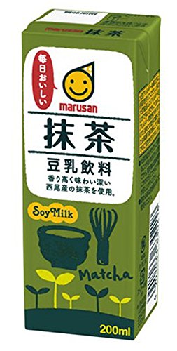 マルサン 豆乳飲料 抹茶 200ml 紙パック 1ケース24本セット 送料無料 マルサンアイ おすすめ ギフト プレゼント 贈り物 お祝い 内祝い ..