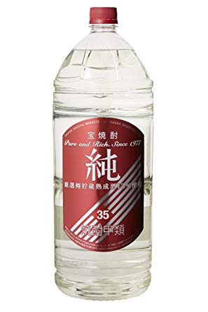 【送料無料】宝酒造 宝焼酎 純 35度 4Lエコペット 1ケース（4本入）