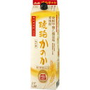 あす楽 アサヒ 琥珀かのか 麦 1.8Lパック 1ケース6本セット 甲乙混和焼酎 25度 1800ml 麦焼酎 焼酎 送料無料 紙パック 焼酎セット 男性 男 ...