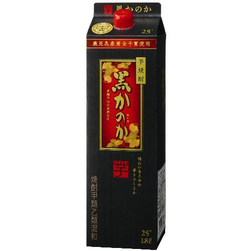 アサヒビール株式会社　芋焼酎黒かのか25°紙パック新　芋　25度　1.8L 1ケース（6本入）