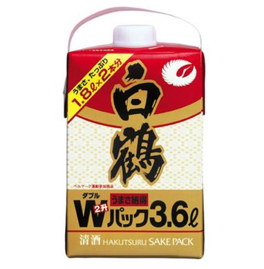 あす楽 白鶴酒造 白鶴 ダブルパック 3.6Lパック 1ケー