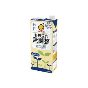 【送料無料】マルサン 有機豆乳 無調整 1L（1000ml） 1ケース6本×2ケース