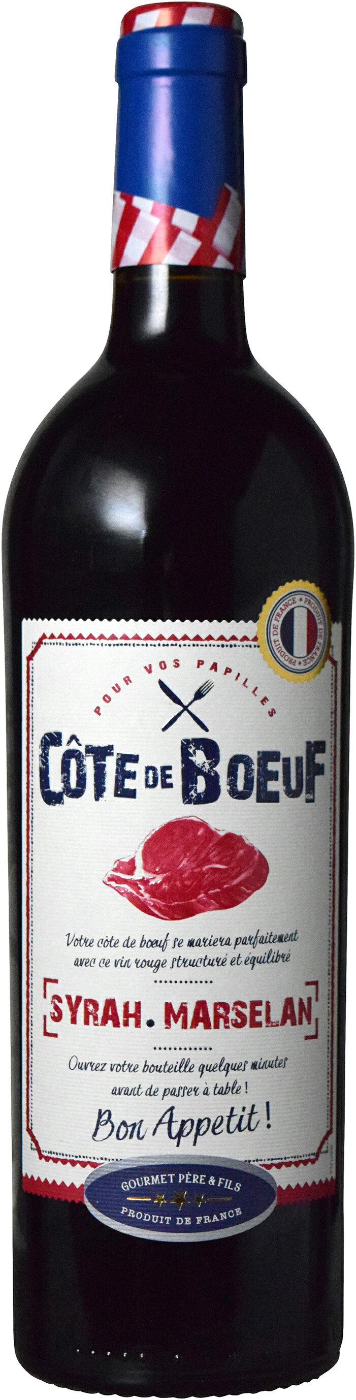 レ・グラン・シェ・ド・フランス コート・ド・ブッフ 750ml 1本 赤ワイン 肉に合う 肉料理 牛肉 フラン..