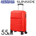 『ポイント5倍』サムソナイト アメリカンツーリスター サンサイド 55cm サンセットレッド American Tourister Sunside Spinner 38L※北海道・沖縄・離島を除く