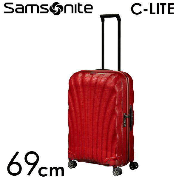 楽天ドリンクマルシェサムソナイト C-LITE シーライト スピナー 69cm コスモライト チリレッド Samsonite C-lite Spinner 122860-1198 スーツケース【送料無料】※北海道・沖縄・離島を除く