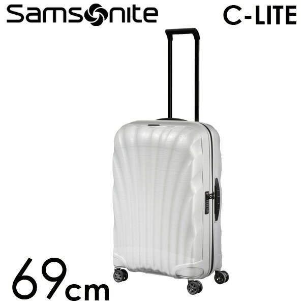 『期間限定ポイント5倍』サムソナイト C-LITE シーライト スピナー 69cm コスモライト オフホワイト Samsonite C-lite Spinner 122860-1627【送料無料】※北海道・沖縄・離島を除く