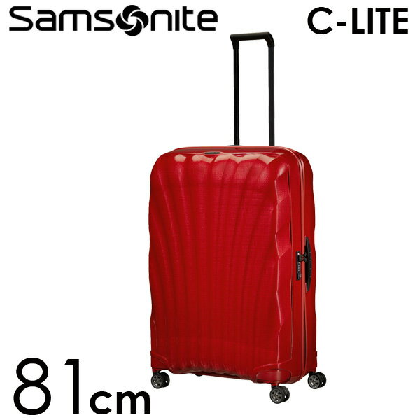 楽天ドリンクマルシェサムソナイト C-LITE シーライト スピナー 81cm コスモライト チリレッド Samsonite C-lite Spinner 122862-1198 スーツケース【送料無料】※北海道・沖縄・離島を除く